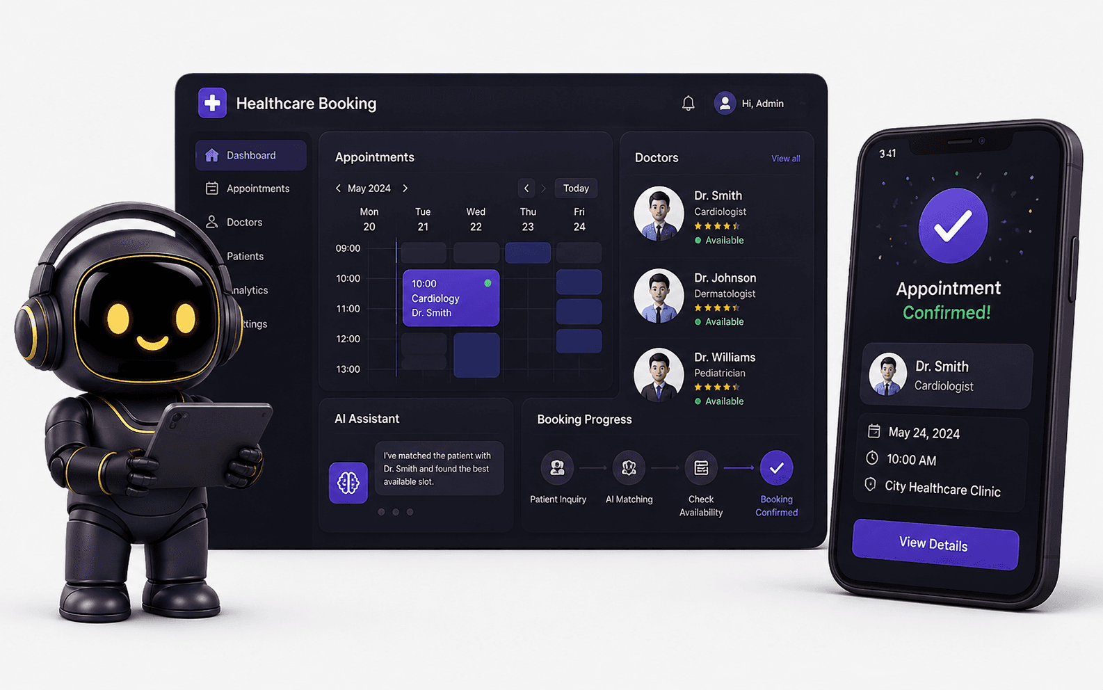 Платформа бронювання послуг охорони здоров’я на основі ШІ